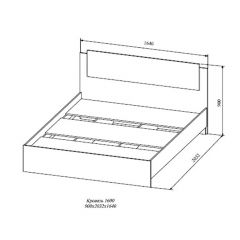 СОФИ СКР1600.1 Кровать 1600 в Сургуте - surgut.mebel24.online | фото 2