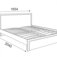 Кровать 1.6 Беатрис М07 Стандарт с ортопедическим основанием (дуб млечный) в Сургуте - surgut.mebel24.online | фото 2