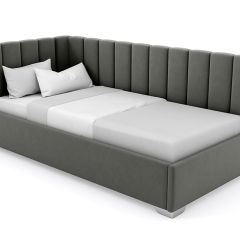 Кровать угловая Хлоя интерьерная +основание (80х200) в Сургуте - surgut.mebel24.online | фото 4