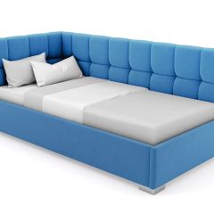 Кровать угловая Мия интерьерная +основание (90х200) в Сургуте - surgut.mebel24.online | фото 3