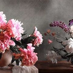 Кухонный фартук Цветы 316 МДФ матовый (3000) Flowers в Сургуте - surgut.mebel24.online | фото