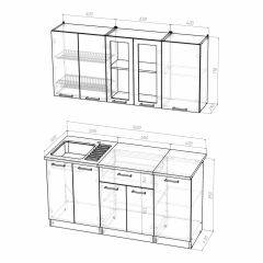 Кухонный гарнитур Инна стандарт 1600 в Сургуте - surgut.mebel24.online | фото 3