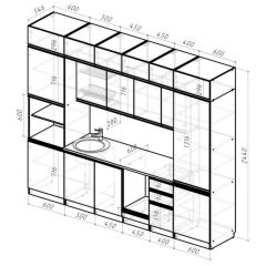 Кухонный гарнитур Лоретта люкс 3000 мм в Сургуте - surgut.mebel24.online | фото 2