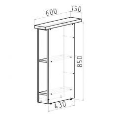 Кухонный гарнитур Ноктюрн стандарт 1600 мм в Сургуте - surgut.mebel24.online | фото 13