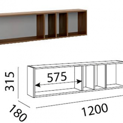 Лимба (гостиная) М11 Полка навесная в Сургуте - surgut.mebel24.online | фото