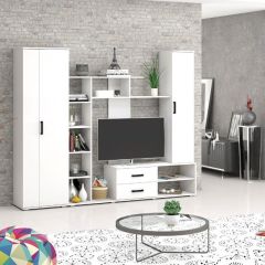 Шкаф Торонто (Белый текстурный) в Сургуте - surgut.mebel24.online | фото 2