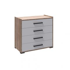 Модульная Спальня Соната (Белый/Дуб Крафт Золотой) в Сургуте - surgut.mebel24.online | фото 2