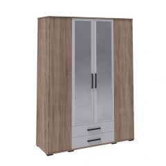 Модульная Спальня Соната (Белый/Дуб Крафт Золотой) в Сургуте - surgut.mebel24.online | фото 7