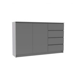 МОРИ МК 1600.1 Комод (графит) в Сургуте - surgut.mebel24.online | фото 2