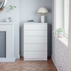 МОРИ МК 700.5 Комод (белый) в Сургуте - surgut.mebel24.online | фото