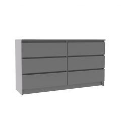 МОРИ МК 1380.6 Комод (графит) в Сургуте - surgut.mebel24.online | фото 2