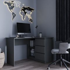МОРИ МС-16 Стол угловой УНИ (графит) в Сургуте - surgut.mebel24.online | фото