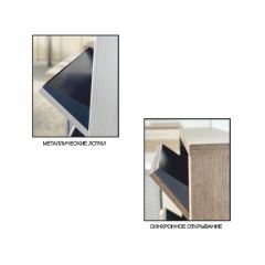 Обувница Комфорт Ф 002 Фасад 3D Гармонь ребро (3 секции) в Сургуте - surgut.mebel24.online | фото 5