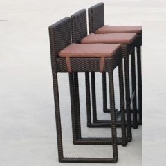 Плетеный барный стул Y390A-W63 Brown в Сургуте - surgut.mebel24.online | фото