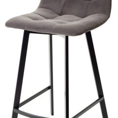 Полубарный стул CHILLI-QB SQUARE графит #14, велюр / черный каркас (H=66cm) М-City в Сургуте - surgut.mebel24.online | фото