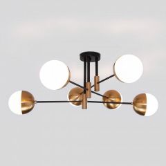 Потолочная люстра Eurosvet Nuvola 70129/6 латунь в Сургуте - surgut.mebel24.online | фото 2