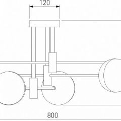 Потолочная люстра Eurosvet Nuvola 70129/6 латунь в Сургуте - surgut.mebel24.online | фото 4