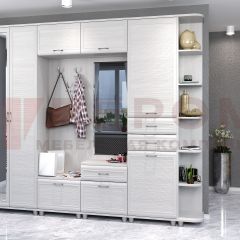 Прихожая Мелисса композиция 5 (Снежный Ясень) в Сургуте - surgut.mebel24.online | фото