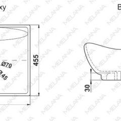 Раковина MELANA MLN-7211 в Сургуте - surgut.mebel24.online | фото 2