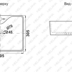 Раковина MELANA MLN-7291X в Сургуте - surgut.mebel24.online | фото 2