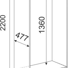 Шкаф 2 двери М02 Беатрис (дуб млечный) в Сургуте - surgut.mebel24.online | фото 2