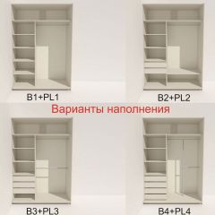 Шкаф-купе 1400 серии SOFT D8+D2+B2+PL4 (2 ящика+F обр.штанга) профиль «Капучино» в Сургуте - surgut.mebel24.online | фото 5