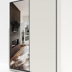 Шкаф-купе 1600 серии SOFT D1+D3+B2+PL1 (2 ящика+1штанга) профиль «Графит» в Сургуте - surgut.mebel24.online | фото 2