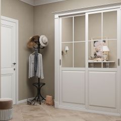 Шкаф-купе 1700 серии NEW CLASSIC K4+K4+B2+PL4 (2 ящика+F обр. штанга) профиль «Капучино» в Сургуте - surgut.mebel24.online | фото
