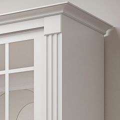 Шкаф-купе 2150 серии NEW CLASSIC K5+K5+K5+B22+PL3 (по 2 ящика лев/прав+1 штанга+1полка) профиль «Капучино» в Сургуте - surgut.mebel24.online | фото 4