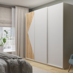 Шкаф-купе 2400 серии SOFT D7+D3+D3+B22+PL4 (по 2 ящика лев/прав+2штанги) профиль «Капучино» в Сургуте - surgut.mebel24.online | фото