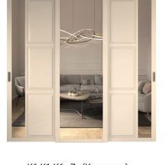 Шкаф-купе 2450 серии NEW CLASSIC K5+K5+K5+B22+PL3 (по 2 ящика лев/прав+1 штанга+1полка) профиль «Капучино» в Сургуте - surgut.mebel24.online | фото 15