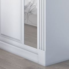 Шкаф-купе 2450 серии NEW CLASSIC K6Z+K1+K6+B22+PL2 (по 2 ящика лев/прав+1 штанга+1 полка) профиль «Капучино» в Сургуте - surgut.mebel24.online | фото 5