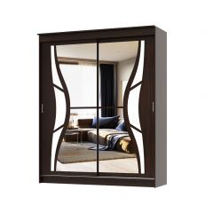 Шкаф-купе Бабочка 2.0 серия Альянс (Венге) в Сургуте - surgut.mebel24.online | фото