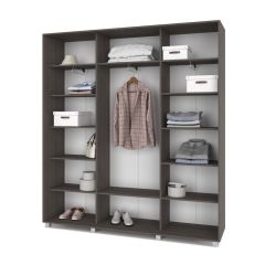 МАРТИН Шкаф-купе Анкор темный (2000*450)  М401 в Сургуте - surgut.mebel24.online | фото 2
