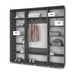 МАРТИН Шкаф-купе Камень темный (2200*450) М421 в Сургуте - surgut.mebel24.online | фото 2