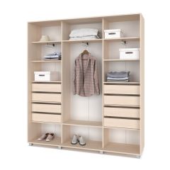 МАРТИН Шкаф-купе с зеркалом Млечный дуб (2200*450) М422 в Сургуте - surgut.mebel24.online | фото 4