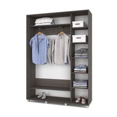 РОЛАНД Шкаф-купе Анкор темный (450*1600) Р461 в Сургуте - surgut.mebel24.online | фото 3