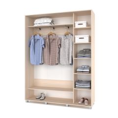 РОЛАНД Шкаф-купе Млечный дуб (450*1700) Р471 в Сургуте - surgut.mebel24.online | фото 3