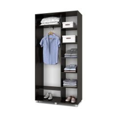 РОЛАНД Шкаф-купе с зеркалами Венге (450*1100) Р413 в Сургуте - surgut.mebel24.online | фото 3