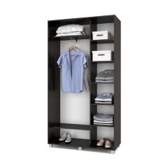РОЛАНД Шкаф-купе с зеркалами Венге (450*1200) Р423 в Сургуте - surgut.mebel24.online | фото 3