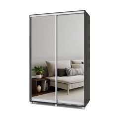 РОЛАНД Шкаф-купе с зеркалами Венге (450*1400) Р443 в Сургуте - surgut.mebel24.online | фото 2