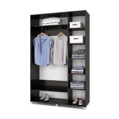 РОЛАНД Шкаф-купе с зеркалами Венге (450*1400) Р443 в Сургуте - surgut.mebel24.online | фото 3