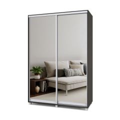 РОЛАНД Шкаф-купе с зеркалами Венге (450*1500) Р453 в Сургуте - surgut.mebel24.online | фото 2