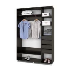 РОЛАНД Шкаф-купе с зеркалами Венге (450*1700) Р473 в Сургуте - surgut.mebel24.online | фото 4