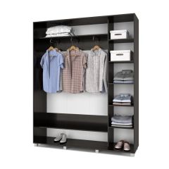 РОЛАНД Шкаф-купе с зеркалами Венге (450*1800) Р483 в Сургуте - surgut.mebel24.online | фото 2