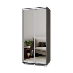 РОЛАНД Шкаф-купе с зеркалами Венге (600*1000) Р603 в Сургуте - surgut.mebel24.online | фото