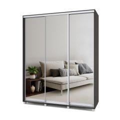 РОЛАНД Шкаф-купе с зеркалами Венге (600*1800) Р683 в Сургуте - surgut.mebel24.online | фото