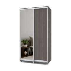 РОЛАНД Шкаф-купе с зеркалом Анкор темный (450*1200) Р422 в Сургуте - surgut.mebel24.online | фото