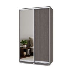 РОЛАНД Шкаф-купе с зеркалом Анкор темный (450*1300) Р432 в Сургуте - surgut.mebel24.online | фото