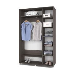 РОЛАНД Шкаф-купе с зеркалом Анкор темный (450*1400) Р442 в Сургуте - surgut.mebel24.online | фото 3